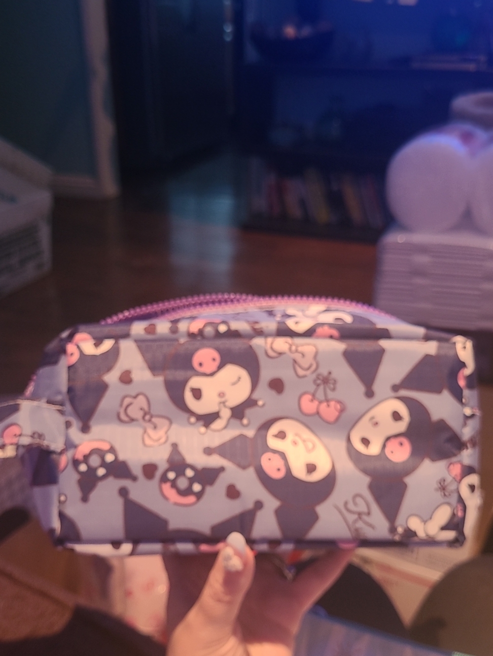Sanrio Kuromi Lavender & Pink Zip Pouch